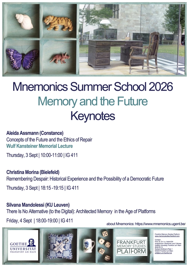 Poster of Kenote Lecture Times and Names
